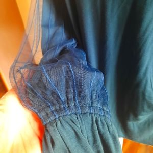 Du Jour mesh sleeve NWT long sleeve Large shirt